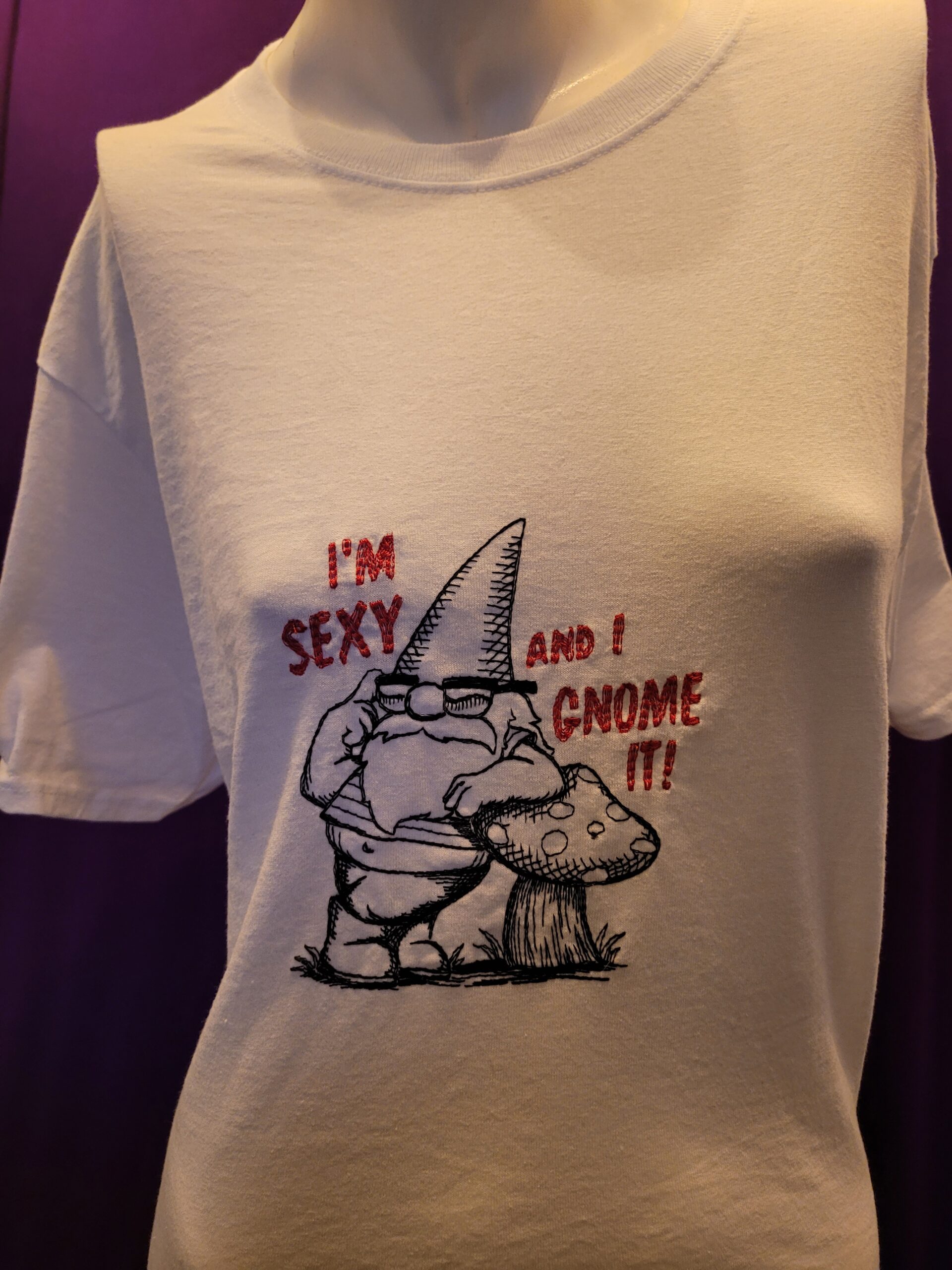 Embroidered Sexy T-Shirt